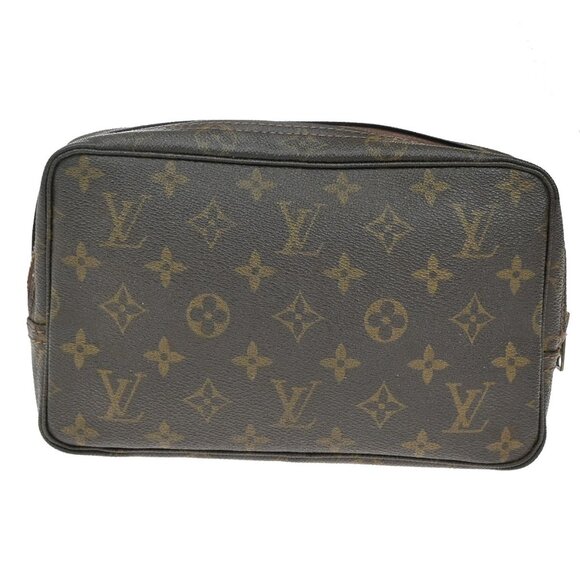 LOUIS VUITTON Trousse Toilette 23 Clutch Hand Bag Monogram Brown - Picture 3 of 16
